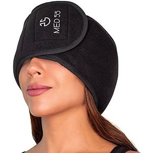 Headache & Migraine Relief Wrap Hat | Hot & Cold Gel Ice Pack, Warm Cold Compress Therapy Wrap for Tension Headache Relief, Stress, Pain & Sinus Pressure Reusable & Flexible with Adjustable Closure
