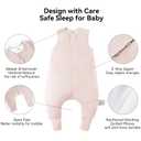 BubblePanda Rayon Made from Bamboo Sleep Sack with Feet 3t-4t 1.0 Tog