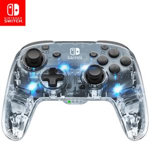 PDP Gaming Afterglow Wireless Nintendo Switch Pro Controller: Prismatic RGB LED Lighting, Full Motion Control Gamepad, Customizable Paddle Buttons