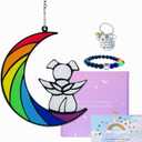 Dog Memorial Gifts for Loss of Dog,Dog Memorial Sun Catcher, Pet Loss Sympathy Gift,Dog Death Sympathy Gifts,Rainbow Bridge Dog Memorial Gifts,Pet Memorial Gifts for Dogs Loss of Dog