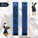 OHOME Graduation Decorations 2026 - Blue Congrats Grad Porch Banner for Graduation Party Decorations - Class of 2026 - Party Favors Supplies Backdrop Yard Signs Decor