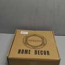 Leemxiiny Green Charger Plates Set of 5, Decorative Table Plastic Chargers for Dinner Plates, Party, Wedding, Thanksgiving, Christmas, FD2GR