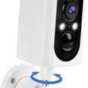 Security Cameras Wireless Outdoor 355 Pan Rotating 2K Color Night Vision Cameras for Home Security WiFi Battery Outdoor Camera Motion Detection 2-Way Talk IP65 Spotlight Siren SD/Cloud Storage (1 Count (Pack of 1))