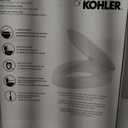 KOHLER 25875-0 Hyten 3" Height, Elevated Soft Close Elongated Toilet Seat, Contoured Seat with Grip-Tight Bumpers, Quick-Attach Hardware, No Slam Toilet Seat, White