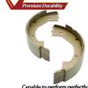 RV MURTS 2 Pairs 10" x 2-1/4" Electric Trailer Brake Shoes Replacement Kits for 2300-3500 lbs Trailer 4 Holes Brake Assembly with Springs&Pins, Trailer Axle Hub Accessories for Camper, Dexter Type.