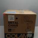 Waleaf Modern Adjustable Bar Stools Set of 2, Faux Leather Upholstered Swivel Counter Stools, Counter Height Bar Stools with Large Base, Easy 5 Minute Assembly for Kitchen Island (Black, Set of 2)