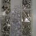 Keadic 160Pcs Nickel Plated Shelf Pegs Shelves Pins Kit, 5 Styles Hardware Heavy Duty Shelf Pin Cabinet Furniture Shelf Pins Support Bracket Pegs Cabinet Support Shelf Pins for Furniture (5mm & 6mm)