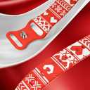 Laband Christmas Engraved Band Compatible with Samsung Galaxy Watch 7/6/5/4/FE 40mm 44mm/Watch 5 Pro 45mm/Watch 6/4 Classic/Watch 3/Active 2&1, 20mm Soft Silicone Strap for Men Women