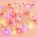 3 x 30 LED Valentines String Lights - 10Ft Mini Bulbs Battery Powered Pink Red Yellow Light for Indoor Wedding Anniversary Romantic Dating Party Gifts Valentine Decorations - 8 Modes with Bulit-in Timer