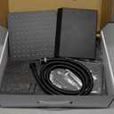 8 Inch Shower Faucet Set, Rainfall Shower System with High Pressure Handheld Shower Head, Bathroom Mixer Shower Set Wall Mounted Rough-in Valve and Trim Kit, with Tub Spout (Matte Black)