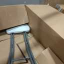 30 Inch Tall Folding Stool Chair | Heavy Duty Plastic Stool Chair | Portable Foldable Bar Height Stools with Handle for Indoor & Outdoor | Bar Stools with Footrest | 300lbs Capacity | White (1), 12 inches x 12 inches x 30 inches