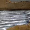 Reginary 100 Pack Clear Wedding Umbrellas Bulk Transparent Auto Open Stick Windproof Waterproof Large Canopy Umbrella with White European J Hook Handle for Wedding Bride Groom Photography Golf