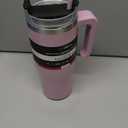30 oz Tumbler with Handle and Straw Lid | Reusable Stainless Steel Water Bottle Travel Mug Cupholder Friendly | Insulated Cup (Baby Pink)