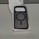 TORRAS Q3 Silicone 360 Spin for iPhone 17 Pro Case with Stand, Fit for MagSafe, Magnetic Ring Kickstand with Camera Control, Liquid Silicone Rubber Soft Phone Case for iPhone 17 Pro 6.3'', Deep Blue