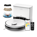 ILIFE A30 Pro Robot Vacuum and Mop, Self Emptying Station for 60 Days, 5000Pa Suction, LiDAR Navigation, No-Go Zones, 2.4G WiFi/App/Alexa/Remote Control, Roller Brush for Carpet, Hard Floors, 110V