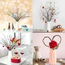 12 Pcs Artificial Curly Willow Branches Plants Decorative Brown Twig Stems Spray Tall for Vase DIY Crafts Wedding Floral Arrangement Home Decor Indoor