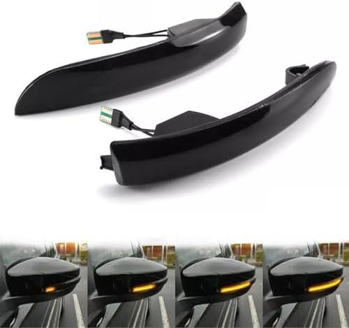 Sequential Dynamic LED Turn Signal Light for Ford Kuga Escape Ecosport 2013-2018/C-Max 2013-2017/Focus 2012-2018 Mirror Side Marker Lamp Smoked Lens