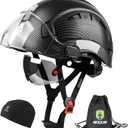 GREEN DEVIL Safety Hard Hat with Tinted & Clear Visor Vented Construction Helmet Cascos de Construccion ABS Work hardhats for Men