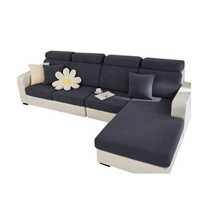 Universal Sectional Couch Cover, Stretch Fitted Slip Head Covers for Sofas, Replacement Sofa Cushions L Shape, Headrest Cover for Couches, Chaise Lounge Furniture Protector (Black ,Headrest Cover)