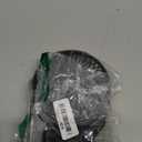 Portable Clip on Fan 65 Working Hours, Camping Fans with LED Lights & Hook, 12000 Capacity Battery Operated Fan with Clamp, USB Rechargeable for Desk, Tent, Treadmill, Stroller, Golf Cart, Home (Black)