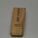 Kickdown Door Stopper 4 Inches - 2 Packs One Touch Adjustable Height Door Stop for The Bottom of Door The Bottom of Door Aluminum Alloy Metal Door Stopper with Rubber Tip Sliver