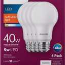 Philips 40W LED A19 2700K - Pack of 4