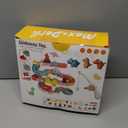 Dinosaur Bath Toys with Track & Fishing Rod  47PCS Wall Suction Slide Playset for Toddlers, DIY Water Race Track with 6 Dino Toys, Bathtub Fun Gift for Kids Boys Girls Age 3+