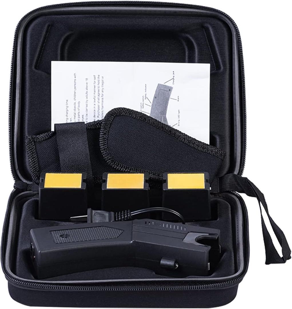 Outdoor Rechargeable Stun Gun Self-Defense Tools Portable LED Flashlight