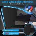 Car Window Shades for Side Window Magnetic Half Blackout & Half See-Through Driver Window Sun Shade Universal for Most Cars for Nap Camp Travel