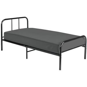 Cot Fitted Sheet 30 x 75, 100% Egyptian Cotton, 1 PC Cot Size Bottom Sheet Only, Perfect for Narrow Twin, Camp Bunk, Army Cots, Trifold Mattress, Camping Cot, Guest Bed Replacement(Dark Grey)