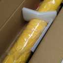 VEVOR Safety Bollard, 48 Inch Height Bollard Post, 5.5 Inch Diameter Steel Pipe Safety Bollard Post, Yellow Steel Bollard, Steel Safety Bollard with 8 Anchor Bolts, Perfect for Traffic-Sensitive Area