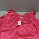 SimpleFun Women's Satin Tank Tops Dressy Casual V Neck Summer Sleeveless Silk Blouse Shirts, 2XL