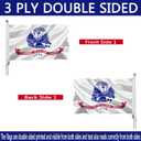 US Army Flag 3x5 Outdoor Double Sided- Heavy Duty United States Army Military Flags -American White 1775 Army Flags Banner with 2 Brass Grommets 4 Rows Stitched