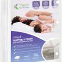 Natural Tear-Free Heavy Duty Vinyl Mattress Cover (Crib) - Waterproof, Anti-Bed Bug and Allergen-proof, Zippered Encasement - 28" x 52" x 6" Deep - Durable Protection for Hospitals & Homes