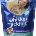 Purina Whisker Lickin Chichen & Seafood Cat Food, 6.5 Oz, Best By: Mar 2021