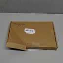 Yan Dream Mens Brown Curly Wig for Costume Party Middle Part Retro 80s Brown Cosplay Wigs for Adults