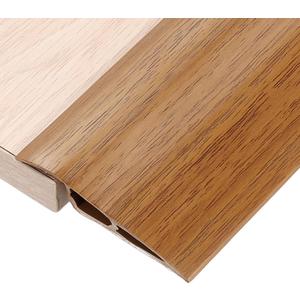 uxcell 6.56Ft x 2.8" x 0.71" Floor Transition Strip, Self Adhesive Carpet Edge Strip, Vinyl Gap Cover, Laminate Edge Trim for Uneven Surfaces from 1/2" to 9/16", Yellow Wood Grain