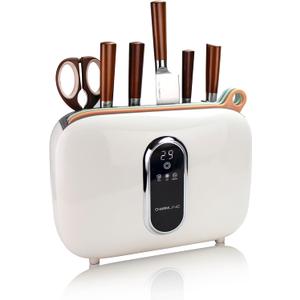 Charmline Smart Cutting Board and Knife Set with Holder, Self-Cleaning & Drying, Space-Saving Kitchen Organizer, Practical Gift for Mom, Housewarming, Birthday & Christmas