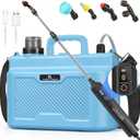 Battery Powered Sprayer 2 Gallons: Features Three-Speed Settings, Battery Indicator, Four Atomizing Nozzles, and an Extendable Spray WandIdeal for Backyard Lawn and Garden Tasks