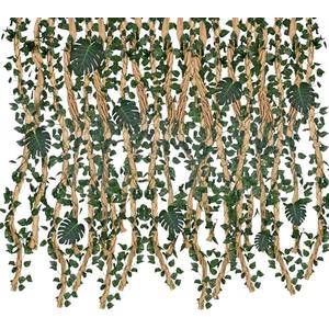 Jungle Theme Party Classroom Decoration with Kraft Paper Rolls Artificial Flower Garlands & Fake Tropical Palm Leaves Double-Sided Tape for Tropical Safari Bulletin Board Decor Forest Party Supplies