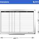Creative Safety Supply Project Planning Whiteboard (48in x 36in)
