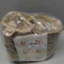 30 PCS Valentine Heart Shaped Egg Cartons with Labels, Easter Pulp Paper Egg Cartons 3 Count with Jute Rope, Cute Egg Basket Storage Container Holder, Lover Gift Chicken Eggs Crate