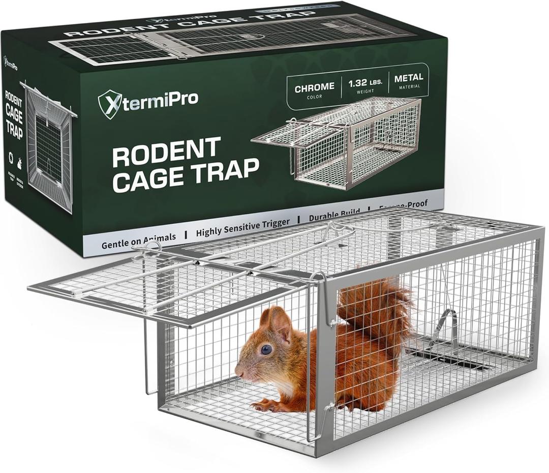 Chipmunk Trap Squirell and Rat Trap Cages That Works, Humane Mouse Trap for Home | Catch and Release | Reusable and Durable | No Kill Animal | for Inside Home and Outdoor Use