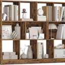 VASAGLE Custos Collection - Bookshelf, 3-Tier Bookcase, Book Shelf, Open Storage Shelf, 9.4 x 49.6 x 39.4 Inches, for Living Room, Home Office, Dining Room, Rustic Brown ULBC454K01