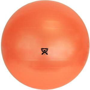 Cando 30-1800 Blue Non-Slip PVC Vinyl Inflatable Exercise Ball, 12" Diameter, 300 lbs Weight Capacity (Orange)