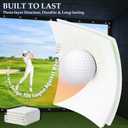 Golf Simulator Impact Screen, Heavy Duty 3-Layer HD Projector Screen for Indoor/Home/Garage Training, Practice Hitting Screen with Grommets & Bungee Cords for Enclosure and Net, 25 Size Options