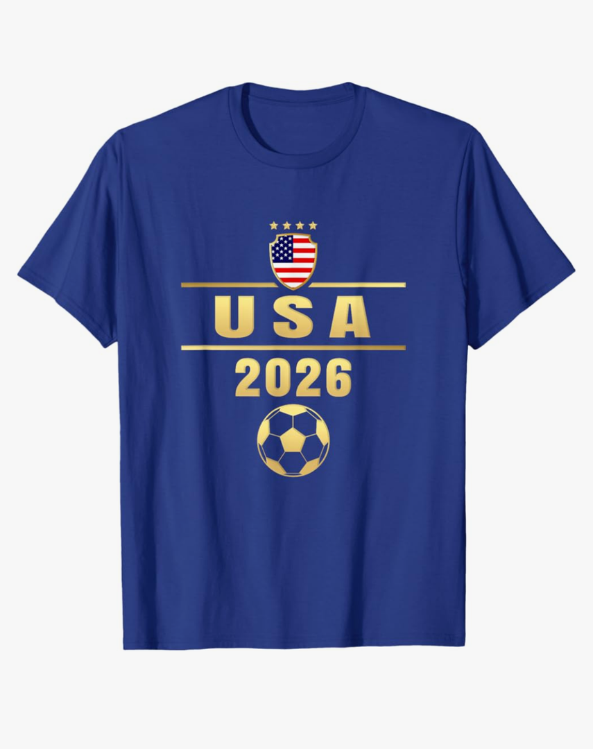 USA Player 2026 Team Boys Kids Men Youth Teen USA 2026 T-Shirt, Size Medium