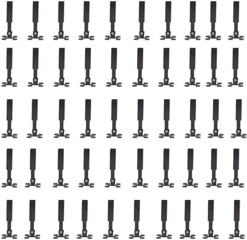 Angle Adjustable Connectors,Baluster Swivel Connectors with Screw for Installation of 1/2" Square Balusters balusters for Staircase Interior 50Pack