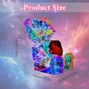 Prismatic Iridescent Bear LED Night Light for Kids, Colorful Glow 3D Light DIY Crafts for Teens, Christmas Gifts for Girls Room Decor