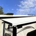 RV Slide Out Awning Fabric Replacement RV Slide Topper Universal Slide Topper Awning Fabric Replacement for 5th Wheel RVs, Travel Trailers and Motorhomes (49" x 200", White Fabric Only)